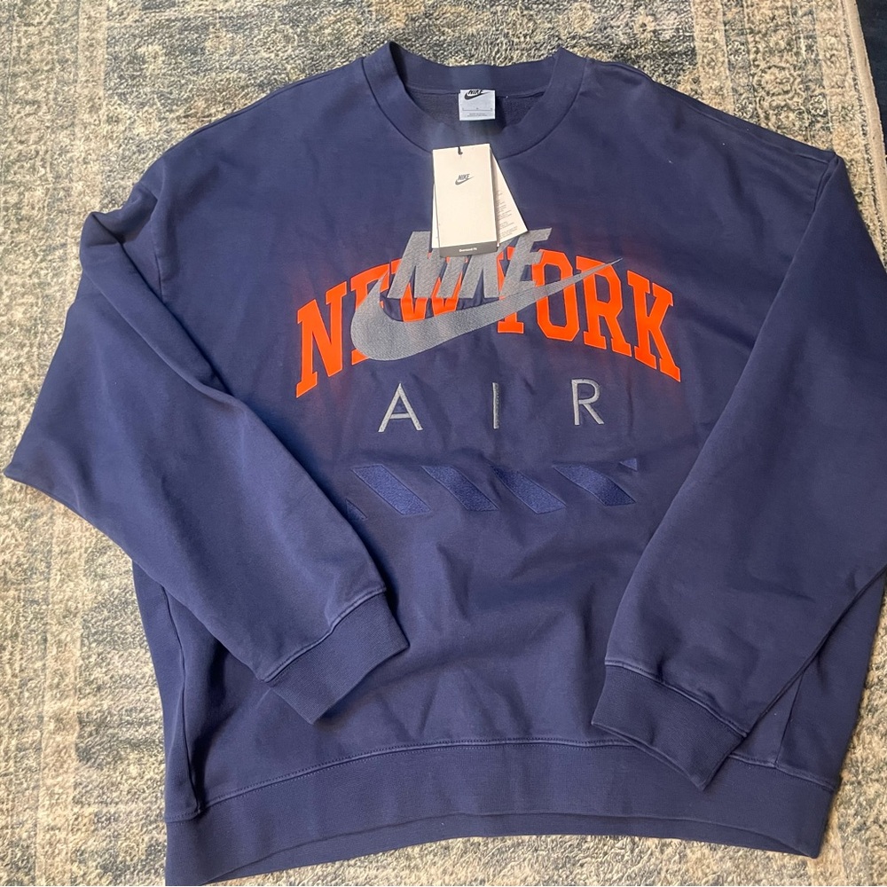 Nike Men's New York Navy Crewneck Sweater